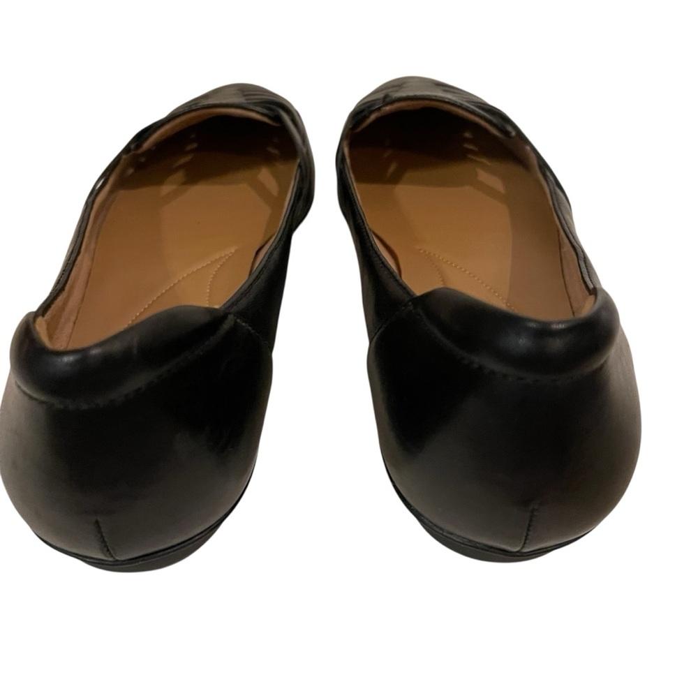Women’s CLARKS Gracelin Gemma Black Leather Flats Shoes New - Picture 6 of 7